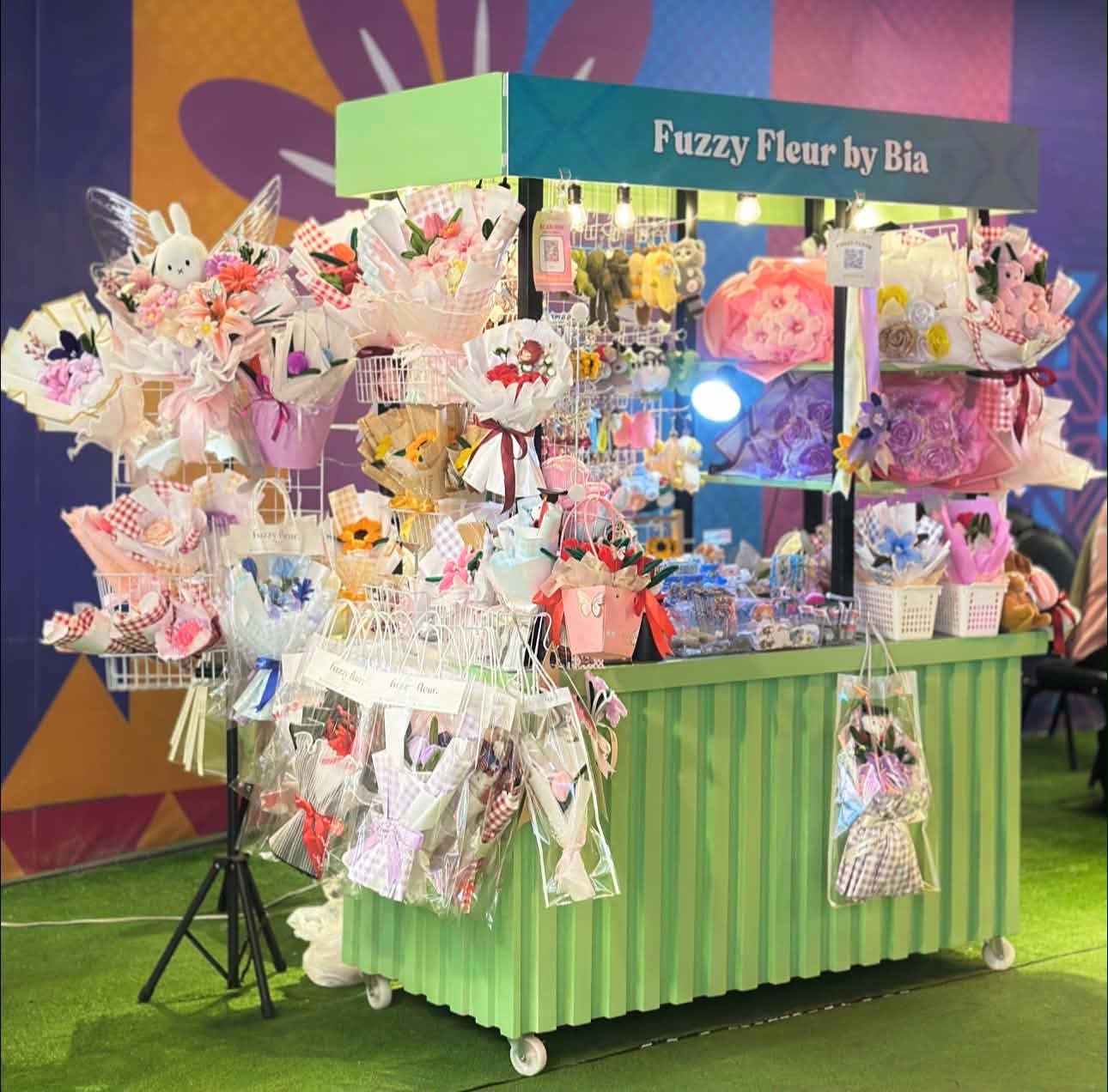Fuzzy Fleur by Bia pop-up booth at SM City Zamboanga