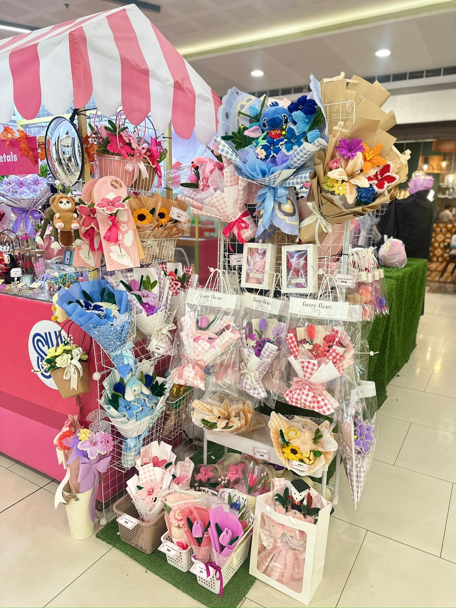 Fuzzy Fleur by Bia pop-up booth at SM City Mindpro